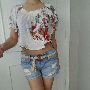 3/$15 Soft, Flowy, Floral Crop Top